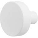 GPF Vlakke knop 52x16mm vast incl. knopvastzetter wit