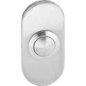 Beldrukker Opdek Ovaal 65x30mm RVS