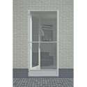 Hordeur fikszo de luxe zilvergrijs hoogte tot 235 breedte tot 100cm