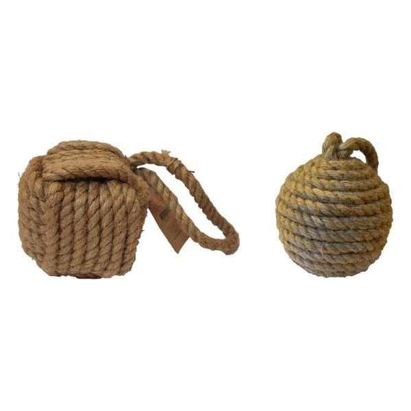 Set van 2 Deurstoppers Maritiem - Touw Set van 2 Deurstoppers Maritiem - Touw