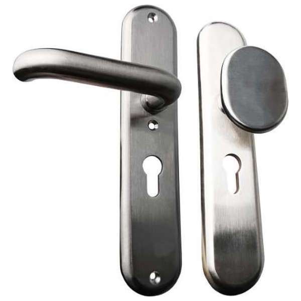 AVENUE topdesign wisselgarnituur pc 72 mm deurknop plus deurkruk | RVS AVENUE topdesign wisselgarnituur pc 72 mm deurknop plus deurkruk | RVS