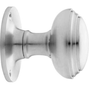 Voordeurknop 55mm - Rond mat nikkel