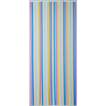 Vliegengordijn/deurgordijn lamellen multicolor 90x220