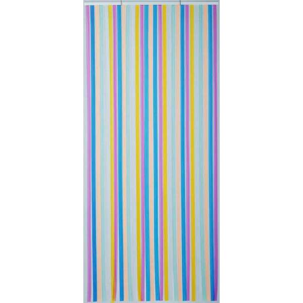Vliegengordijn/deurgordijn lamellen multicolor 90x220