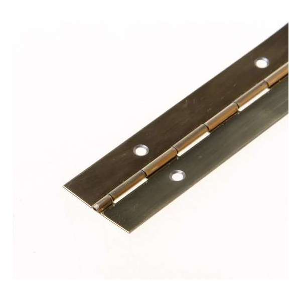 Holz Pianoscharnier ijzer vermessingd 25mm (Prijs per 2 lengtes) Holz Pianoscharnier ijzer vermessingd 25mm (Prijs per 2 lengtes)