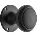 Deurknop 55mm - Rond draaibaar zwart