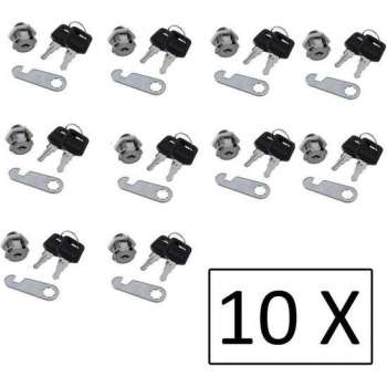 Eurolocks UGL Lockerslot / Brievenbusslot, 15mm (10 Stuks)