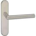 Impresso Harrow Deurklink – Deurbeslag – Ovaal – Deurschild – Zilver