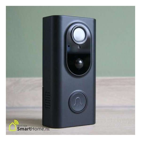 Smart Home slimme videodeurbel L16 - Wifi - Zwart - HD camera Smart Home slimme videodeurbel L16 - Wifi - Zwart - HD camera