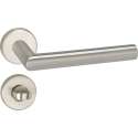 Impresso Harrow Deurklink – Deurbeslag – Rond – Rozet met Toiletsluiting – Zilver