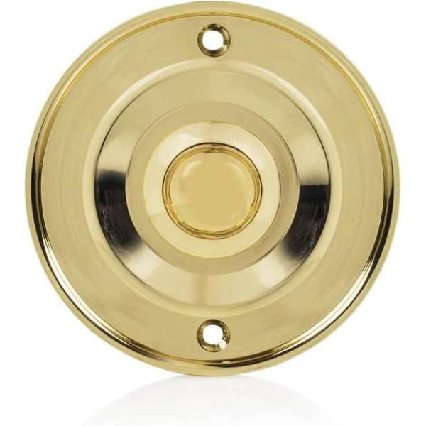 Byron DBW-21074 Bedrade deurbel – Messing afwerking Byron DBW-21074 Bedrade deurbel – Messing afwerking