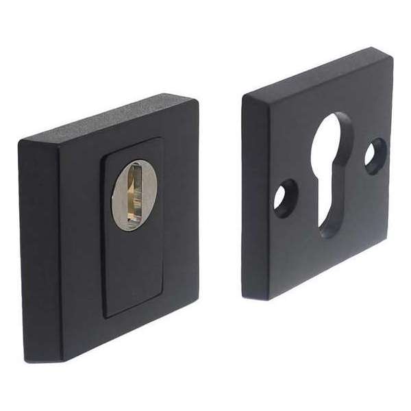 Intersteel Veiligheidsrozet SKG*** met kerntrekbeveiliging mat zwart Intersteel Veiligheidsrozet SKG*** met kerntrekbeveiliging mat zwart
