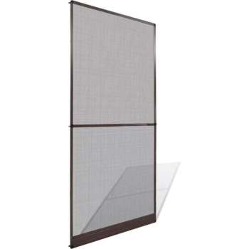 Hordeur met scharnieren bruin 100 x 215 cm