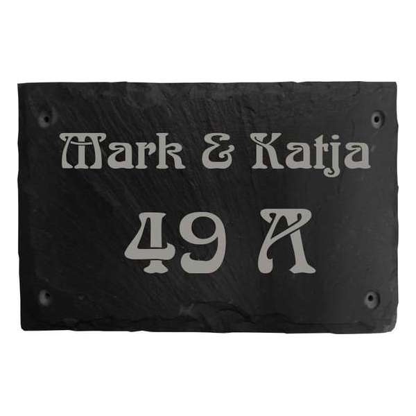 Naambordje | Naambordje voordeur | Naambordje Leisteen | Pierra-Line 20x15 cm Naambordje | Naambordje voordeur | Naambordje Leisteen | Pierra-Line 20x15 cm