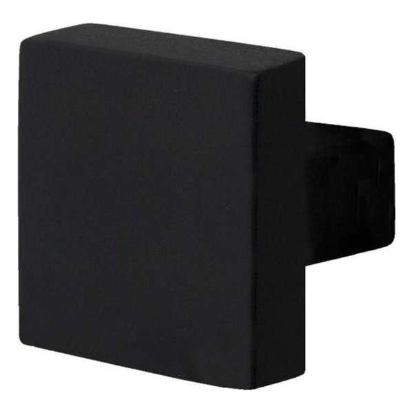 GPF Vierkante knop 53x53x16mm draaibaar incl. krukstift zwart GPF Vierkante knop 53x53x16mm draaibaar incl. krukstift zwart