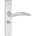 Impresso Windsor Deurklink – Deurbeslag – Vierkant – Deurschild met Schroeven en Toiletsluiting – Aluminium