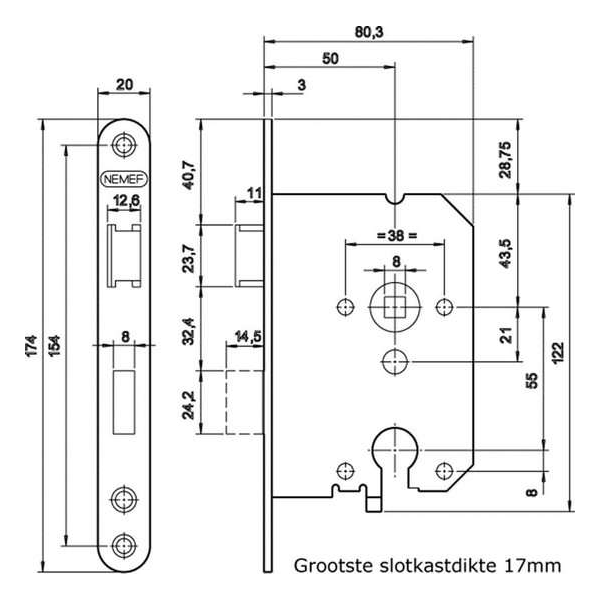 4Tecx Dag- En Nachtslot 1269/17U-50mm PC55 4Tecx Dag- En Nachtslot 1269/17U-50mm PC55
