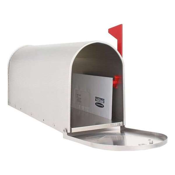 Rottner Amerikaanse Brievenbus Zilver - 22x16,5x48cm Rottner Amerikaanse Brievenbus Zilver - 22x16,5x48cm