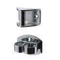 Deurvastzetter- Deurklem - 40mm - Messing gepolijst chroom - S&B - 253002.6