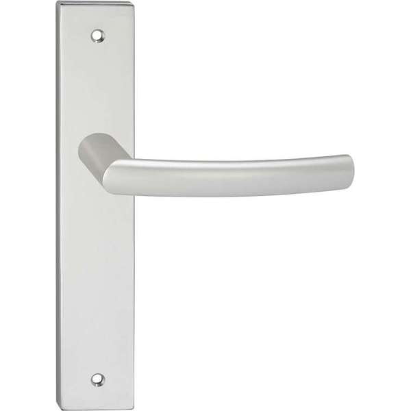 Impresso Burton Deurklink – Deurbeslag – Vierkant – Deurschild met Schroef – Zilver Impresso Burton Deurklink – Deurbeslag – Vierkant – Deurschild met Schroef – Zilver