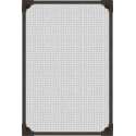 PALMAT® Raamhor – Raamhorren – Horrengaas – Vliegennet - Gaas Insecten - Vliegenhor – Lijm & Magneet - 100 x 120 - Zwart