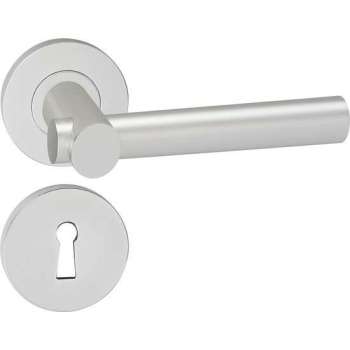 Impresso Dover Deurklink – Deurbeslag – Rond – Rozet met Sleutelgat – Aluminium