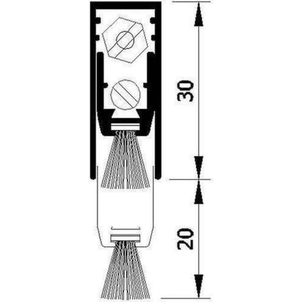 Luvema valdorpel met borstel Lu-TO20B 103cm 8717034053859 Luvema valdorpel met borstel Lu-TO20B 103cm 8717034053859