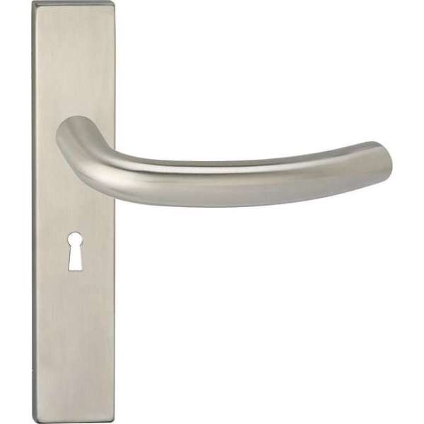Impresso Preston Deurklink – Deurbeslag – Vierkant – Deurschild met Sleutelgat – Zilver Impresso Preston Deurklink – Deurbeslag – Vierkant – Deurschild met Sleutelgat – Zilver