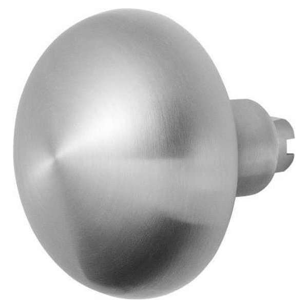 Paddenstoel knop S5 65mm veiligheidsschilden vast inclusief wisselstift RVS geborsteld Paddenstoel knop S5 65mm veiligheidsschilden vast inclusief wisselstift RVS geborsteld