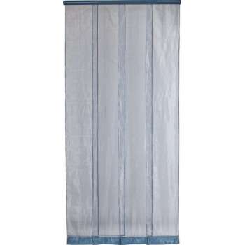 DHZ Vliegengordijn/deurgordijn lamellen horgordijn grijs  100x220