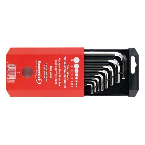 Haakse schroevendraaierset CV-staal DIN 911 2-10mm 10-delig FORMAT Haakse schroevendraaierset CV-staal DIN 911 2-10mm 10-delig FORMAT