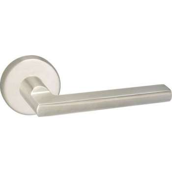 Impresso Kirby Deurklink – Deurbeslag – Rond – Rozet – Zilver
