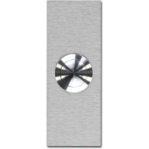 Deurbel RVS 80x30mm Let op! is een plaatje met bel Deurbel RVS 80x30mm Let op! is een plaatje met bel