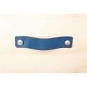 Leren handgreep Petrol L 15x3 cm SET van 6 STUKS