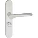 Impresso Watford Deurklink – Deurbeslag – Ovaal – Deurschild met Toiletsluiting – Aluminium