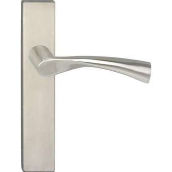 Impresso Wigston Deurklink – Deurbeslag – Vierkant – Deurschild – Zilver