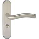 Impresso Conway Deurklink – Deurbeslag – Ovaal – Deurschild met Toiletsluiting – Zilver