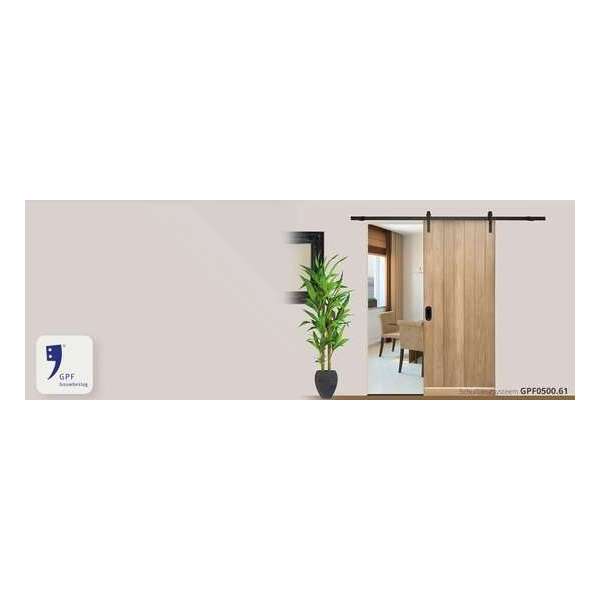 enkele schuifdeurhanger Lanka zwart enkele schuifdeurhanger Lanka zwart