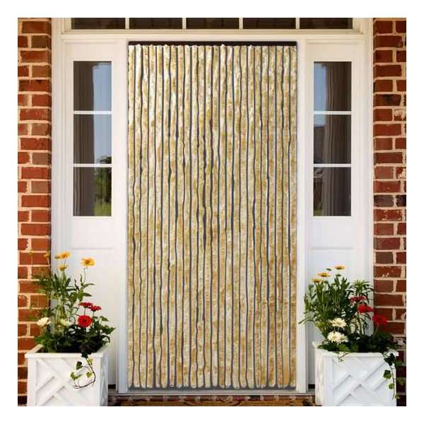 vidaXL Vliegengordijn 100x220 cm chenille beige vidaXL Vliegengordijn 100x220 cm chenille beige