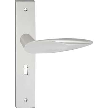 Impresso Sutton Deurklink – Deurbeslag – Vierkant – Deurschild met Schroeven en Sleutelgat – Aluminium