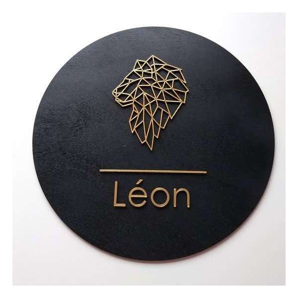 Naambord met polygon leeuw gepersonaliseerd voor kinderkamer - geboorte - decoratie - wanddecoratie Naambord met polygon leeuw gepersonaliseerd voor kinderkamer - geboorte - decoratie - wanddecoratie