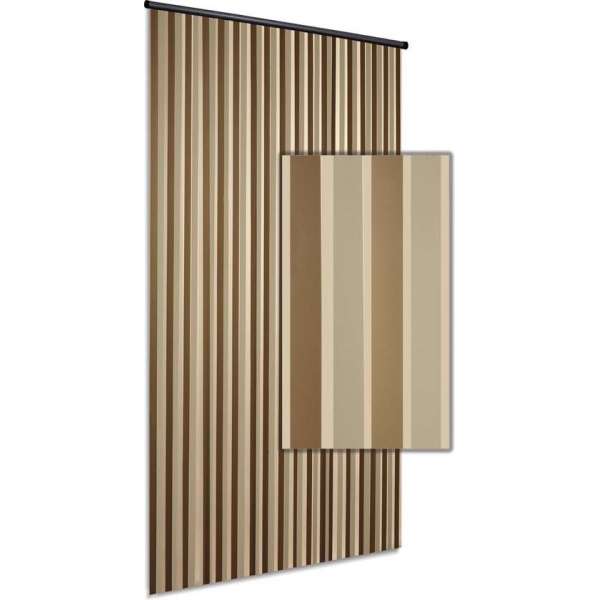 Vliegengordijn/deurgordijn Linten High Quality - goud/creme 100x220cm Vliegengordijn/deurgordijn Linten High Quality - goud/creme 100x220cm