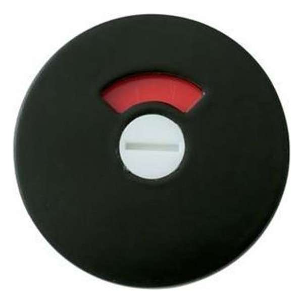 Ivana aluminium WC rozetten - Economy - rond 51 mm - zwart - stift 8 mm Ivana aluminium WC rozetten - Economy - rond 51 mm - zwart - stift 8 mm