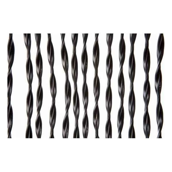 Zwart pvc vliegen/insecten deurgordijn 93 x 220 cm - Vliegengordijnen - Gemaakt van kunststof Zwart pvc vliegen/insecten deurgordijn 93 x 220 cm - Vliegengordijnen - Gemaakt van kunststof