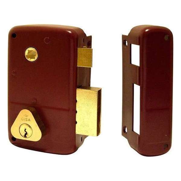 Cisa Oplegslot - Deurslot - 50210 45 mm Losse cilinder - Rechts - Rood amarant Cisa Oplegslot - Deurslot - 50210 45 mm Losse cilinder - Rechts - Rood amarant