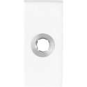 Rozet 70x32x10mm wit linksdraaiend