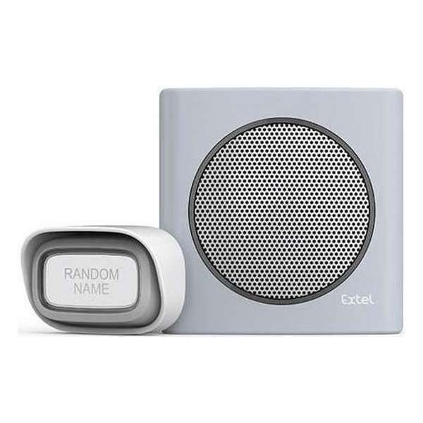 Extel diBi Flash soft grey draadloze deurbel Extel diBi Flash soft grey draadloze deurbel