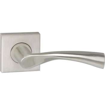 Impresso Wigston Deurklink – Deurbeslag – Vierkant – Rozet – Zilver