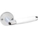 Impresso Durban Deurklink – Deurbeslag – Rond – Rozet – Deurkruk Wit – Chroom