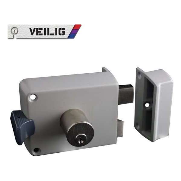 S2 oplegvoordeurslot 50-60 mm verstelbaar rechts SKG** grijs S2 oplegvoordeurslot 50-60 mm verstelbaar rechts SKG** grijs